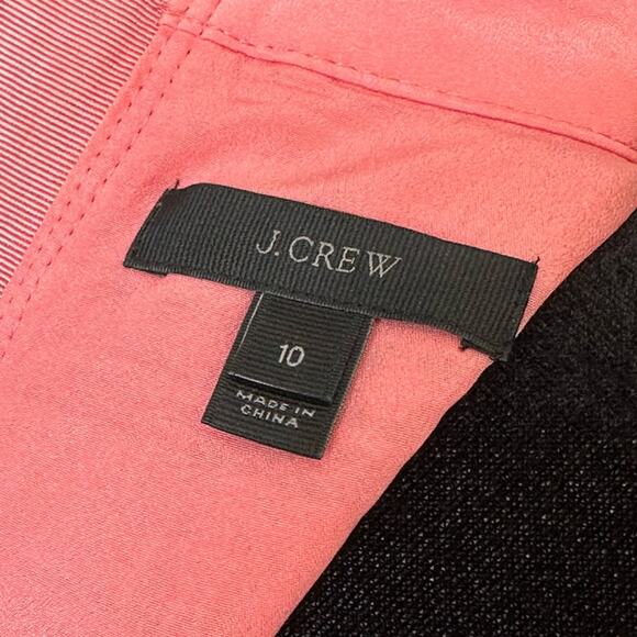 J. Crew Pink Embroidered Fringe Sheath Dress Summer Office Business Casual Sz 10 - Picture 12 of 14